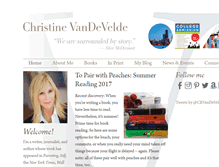 Tablet Screenshot of christinevandevelde.com